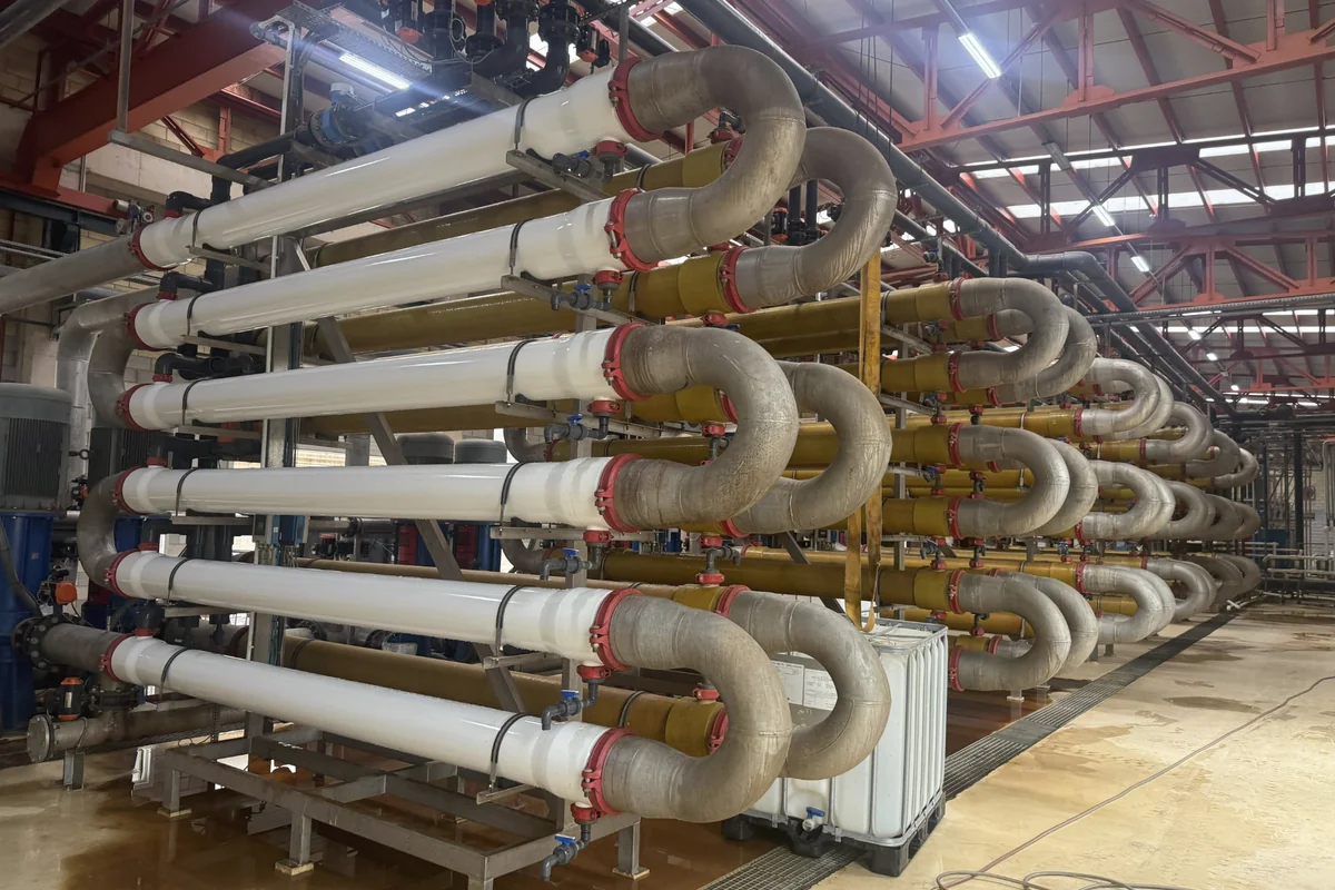 Tubular membran sistemi ve proses borulaması